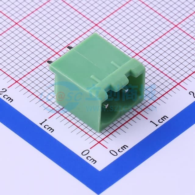 5mm 1x2P 排数:1 每排P数:2 【插拔】实物图