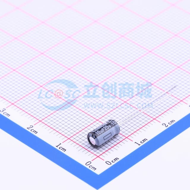 10uF ±20% 25V 【引线】实物图