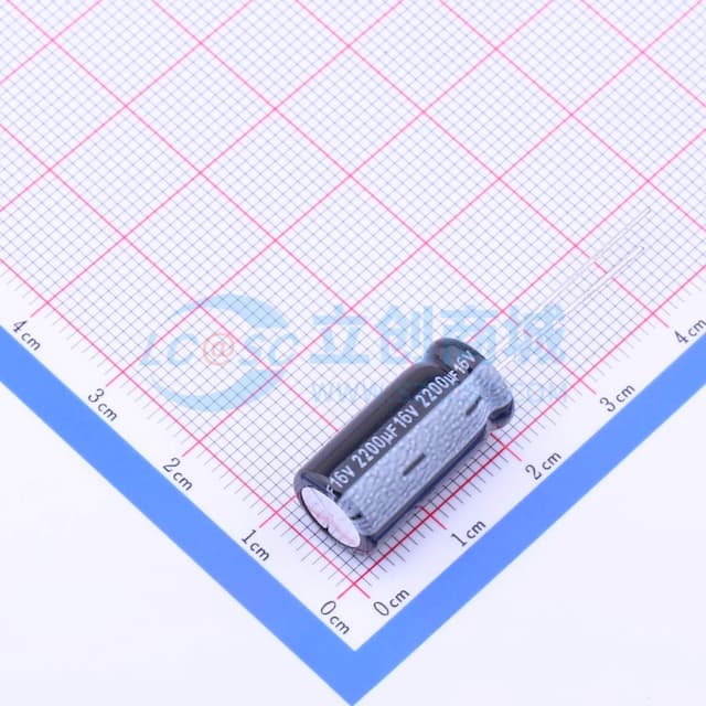 2200uF ±20% 16V 【引线】实物图