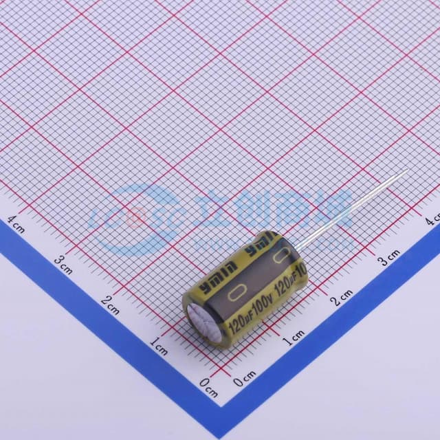 120uF ±20% 100V 【引线】实物图