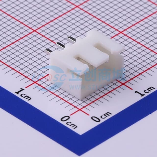 1x3P 间距:2.5mm 直插 系列:XH 【插件】实物图