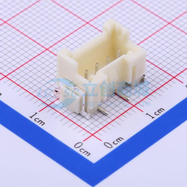 1x4P 间距:2.5mm 立贴 系列:XA实物图