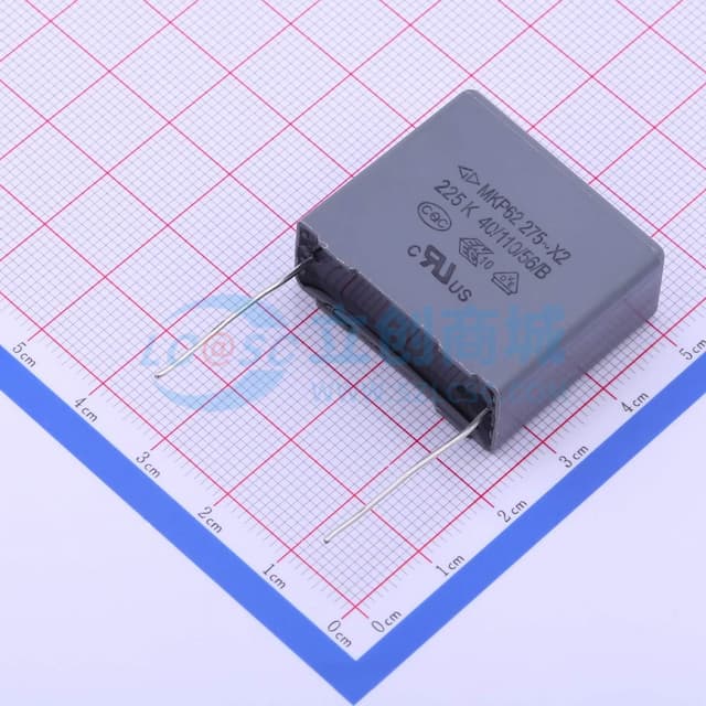 2.2uF ±10% 275V 等级:X2 【安规】实物图