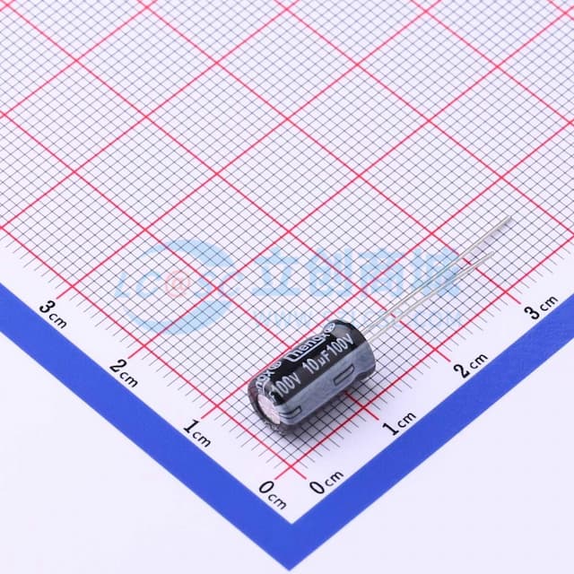 10uF ±20% 100V 【引线】实物图