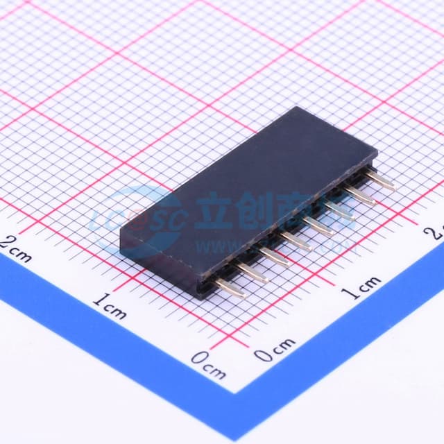1x8P 间距:2.54mm 直插 【排针】实物图