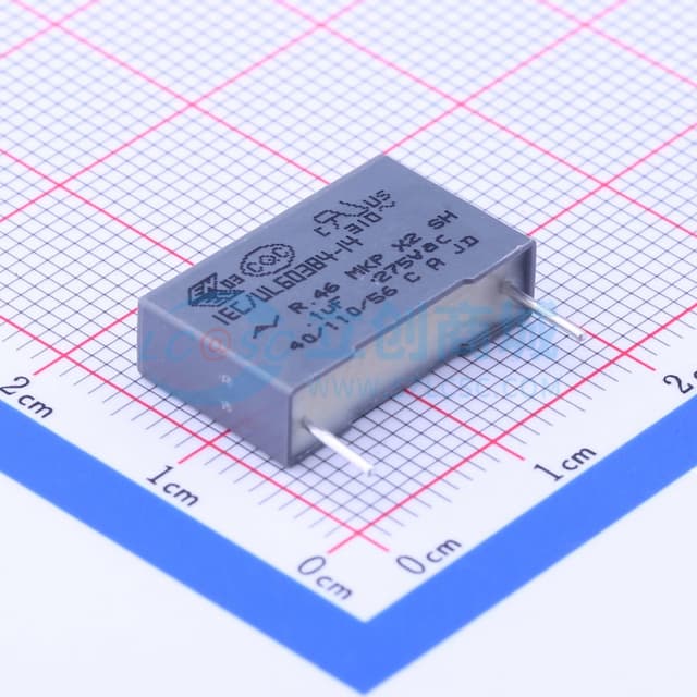 等级:X2 100nF ±20% 275V 【插件】实物图