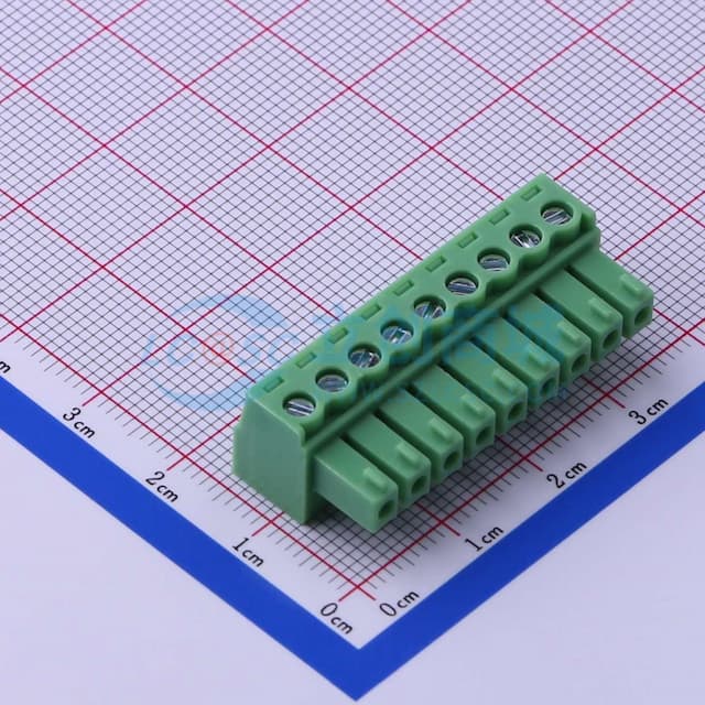 3.81mm 1x9P 排数:1 每排P数:9实物图