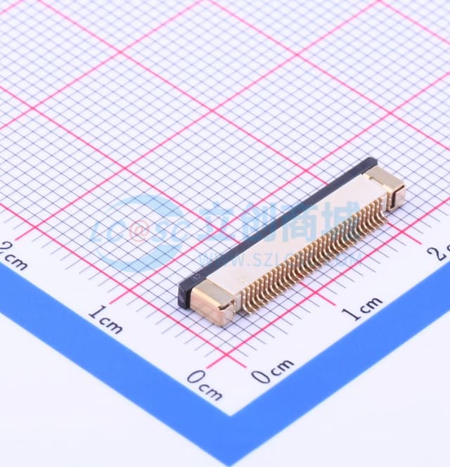 间距:0.5mm P数:32P 抽屉式 下接实物图