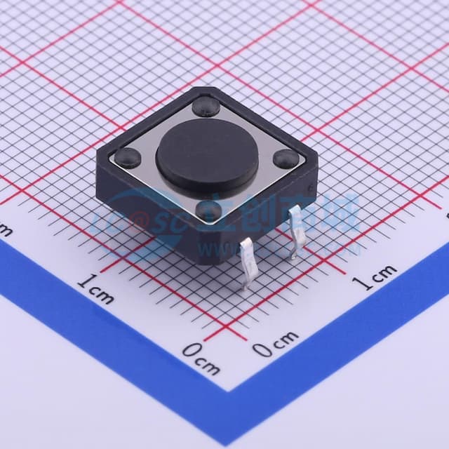 12*12*4.3mm 直插 轻触开关 【轻触】实物图