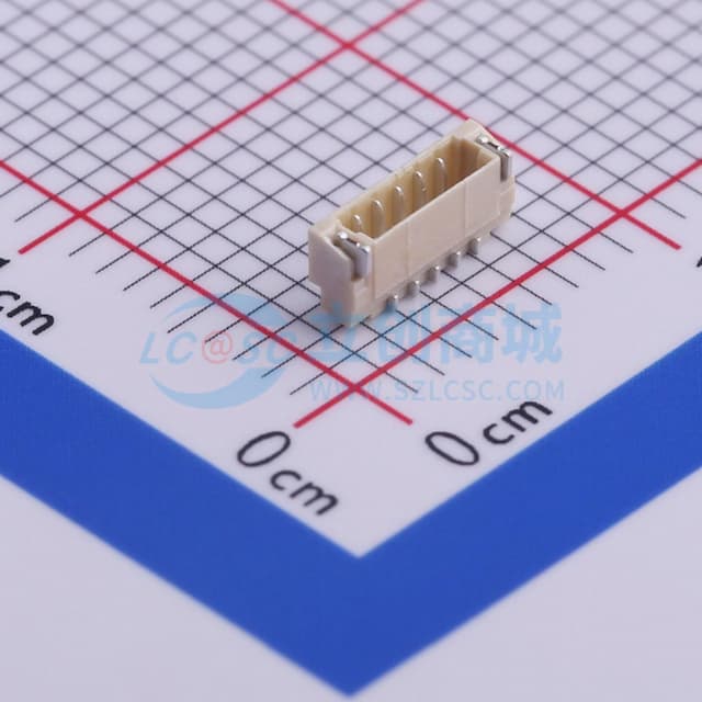 1x5P 间距:0.8mm 卧贴实物图