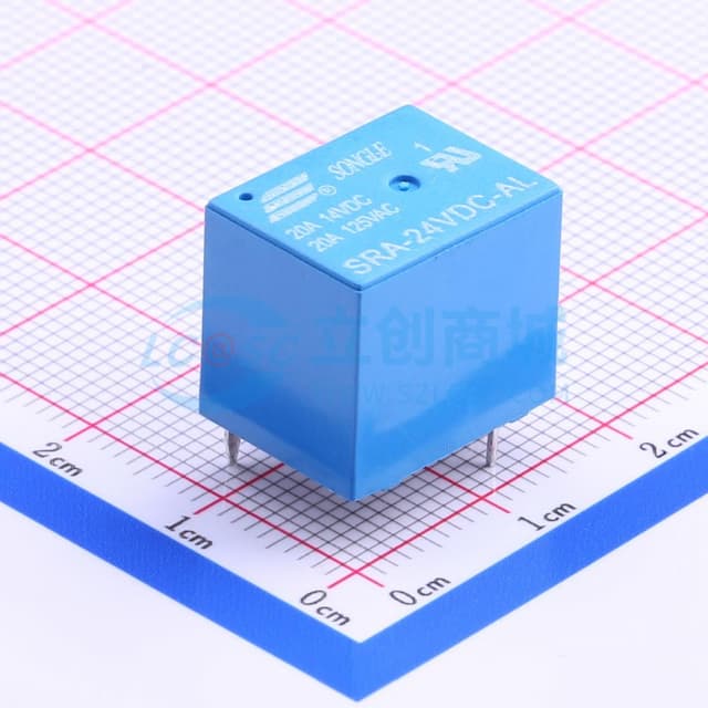 蓝色 SRA-24VDC-AL【继电】实物图