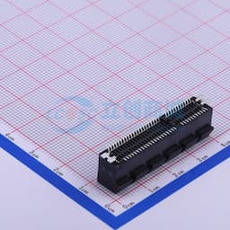 黑色 PCIE 边缘卡连接器 PCI-E 卡边缘连接器 SMT TYPE缩略图