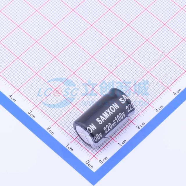 220uF ±20% 100V 【插件】实物图