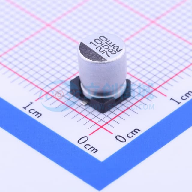 100uF ±20% 25V实物图