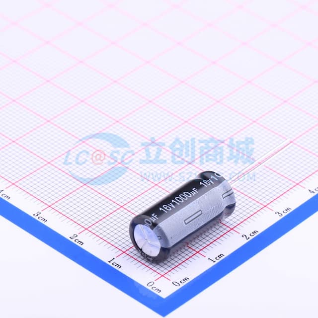 1000uF ±20% 16V 【引线】实物图