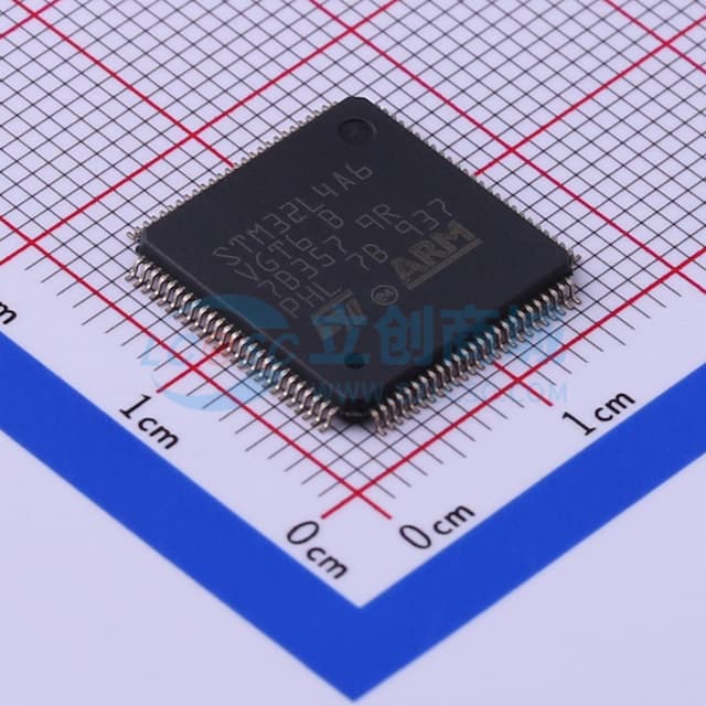 带FPU的超低功耗80 Mhz Arm Cortex-M4 MCU，具有1 MB Flash存储器、USB OTG、LCD、AES-256和DFSDM实物图