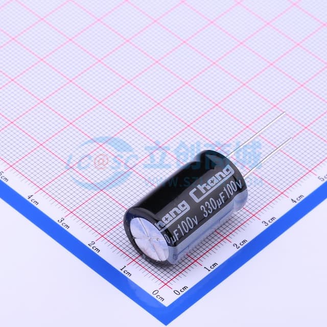 330uF ±20% 100V 【插件】实物图