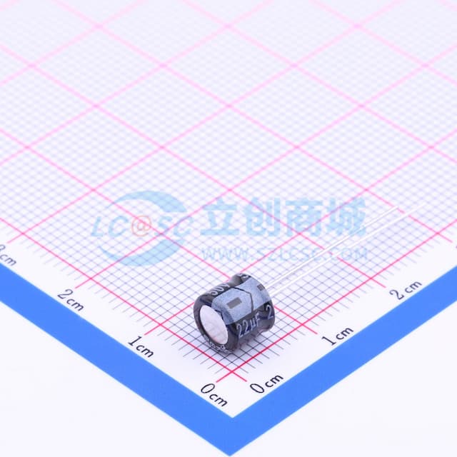 22uF ±20% 50V 【引线】实物图