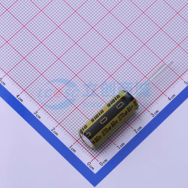 270uF ±20% 80V 【引线】实物图