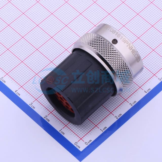 ECO-MATE插头，16号尺寸，19位，针脚，端帽实物图