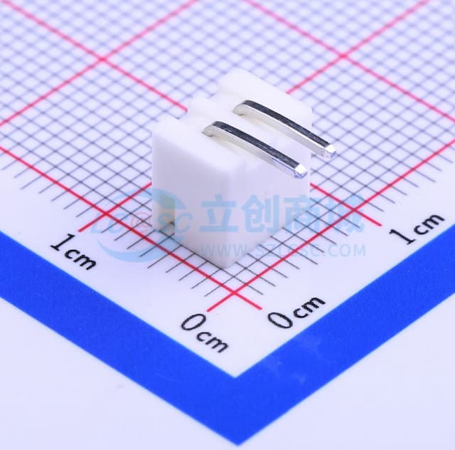 1x2P 间距:2.5mm 弯插 系列:XH【插件】实物图