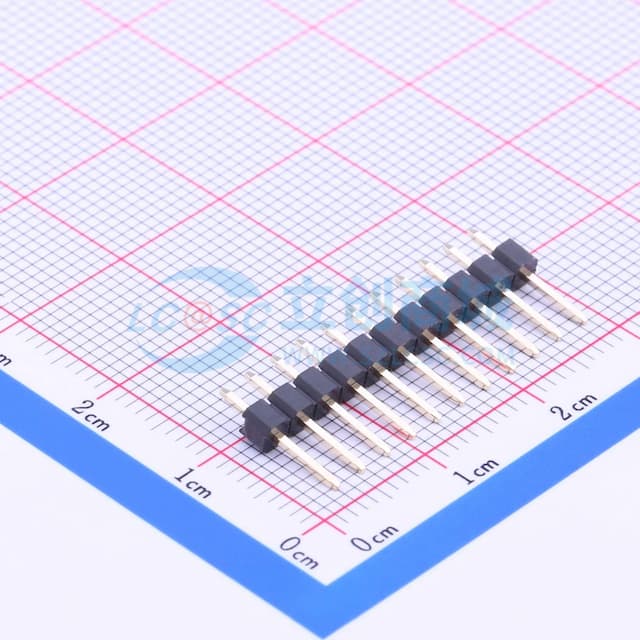 1x11P 间距:2.54mm 方针 直插 【排针】实物图