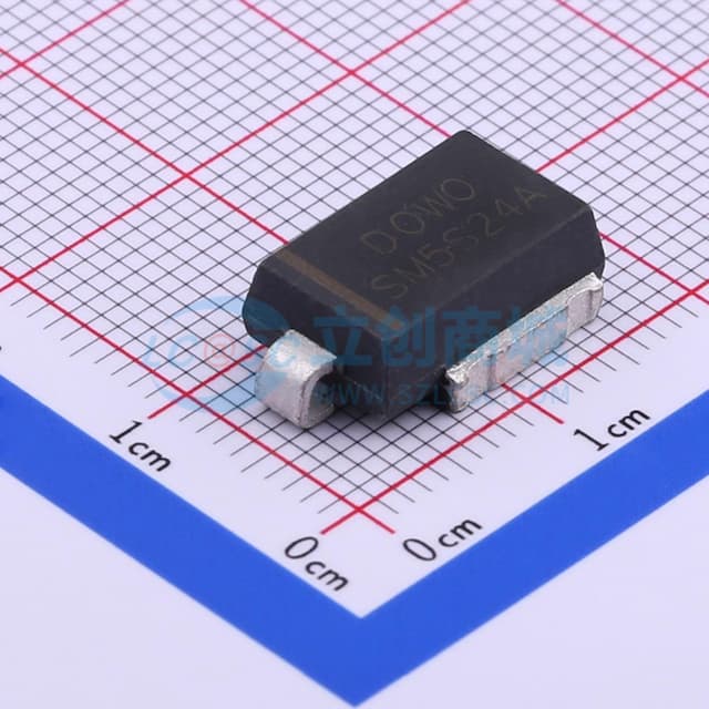 单向TVS 24V截止 峰值脉冲电流：93A实物图