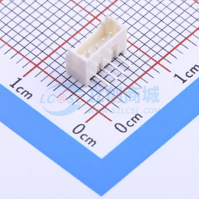 1x4P 间距:1.25mm 弯插 系列:PicoBlade(MX 1.25) 【插件】实物图