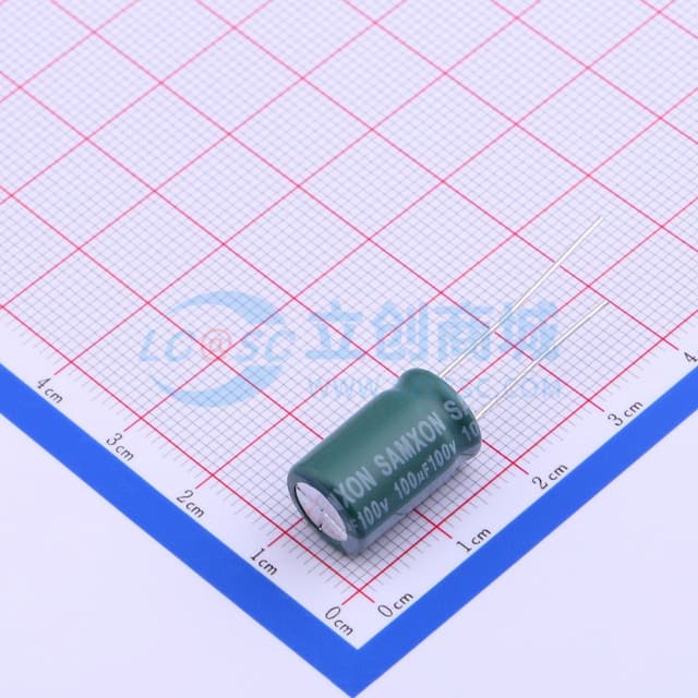 100uF ±20% 100V 【引线】实物图