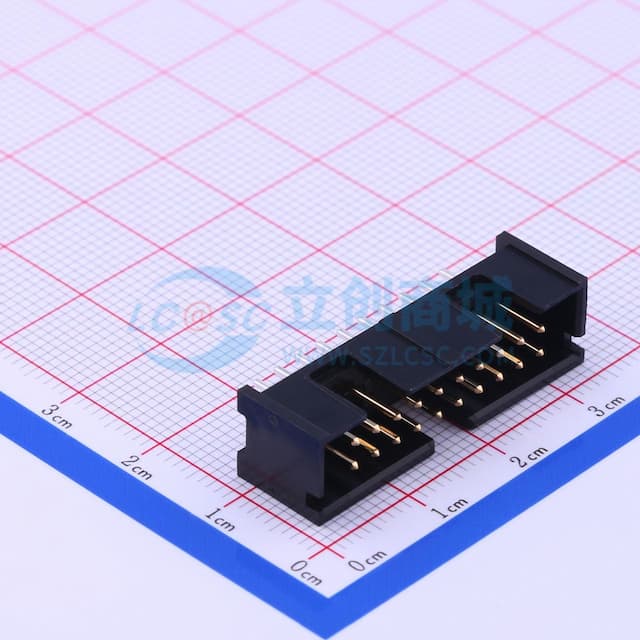 2x10P 间距:2.54mm 直插【插件】实物图
