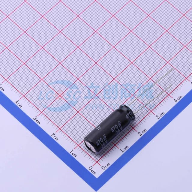 470uF ±20% 25V 【引线】实物图