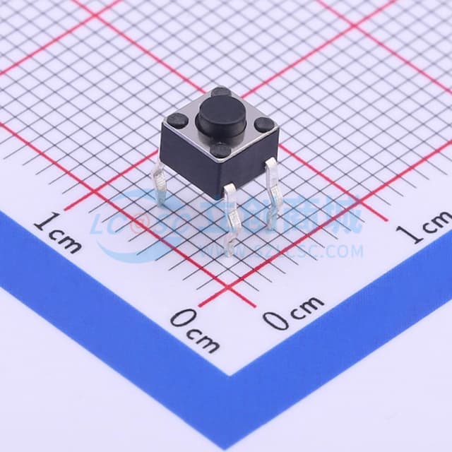 4.5*4.5*3.8mm 直插 轻触开关 【插件】实物图