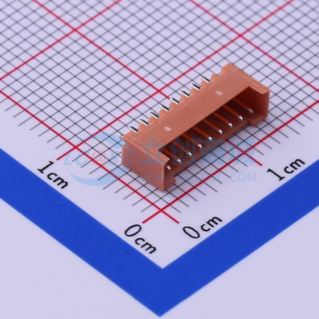 土黃 1x9P 间距:1.25mm 直插【插件】实物图