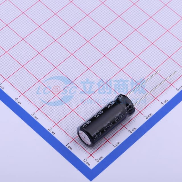 100uF ±20% 100V 【引线】实物图