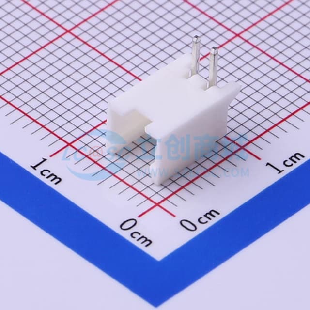 板装插座 2mm 插件 90° 2位(带锁扣) 【插件】实物图