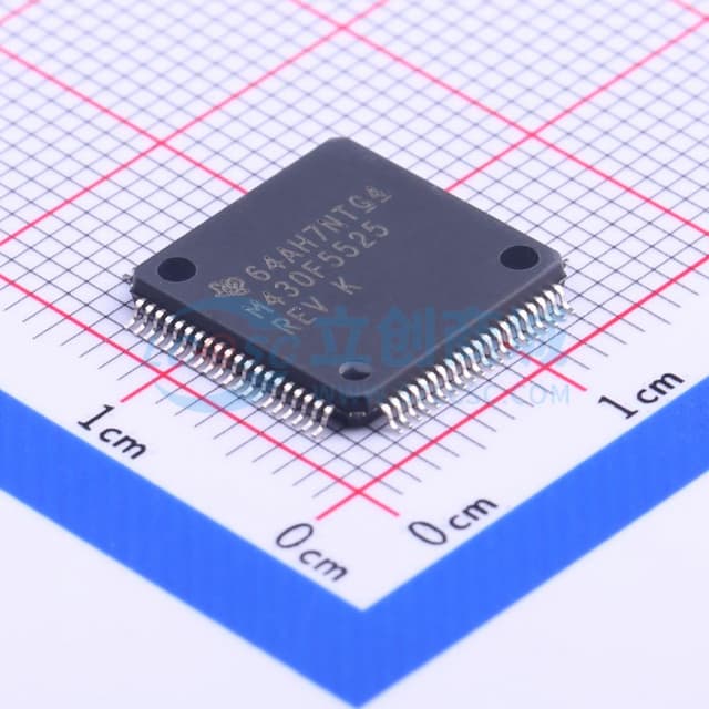 具有 64KB 闪存、4KB SRAM、12 位 ADC、比较器、DMA、UART/SPI/I2C、USB 和硬件乘法器的 25MHz MCU实物图