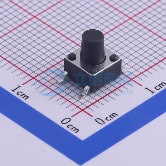 6*6*7.5mm 立贴 轻触开关实物图