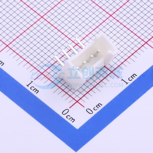 1x4P 间距:2mm 弯插 系列:HY 【插件】实物图
