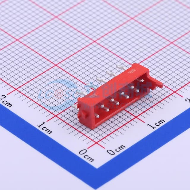 2x5P 间距:2.54mm 【插件】实物图