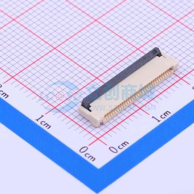间距:0.5mm P数:32P 双侧触点/上下接实物图