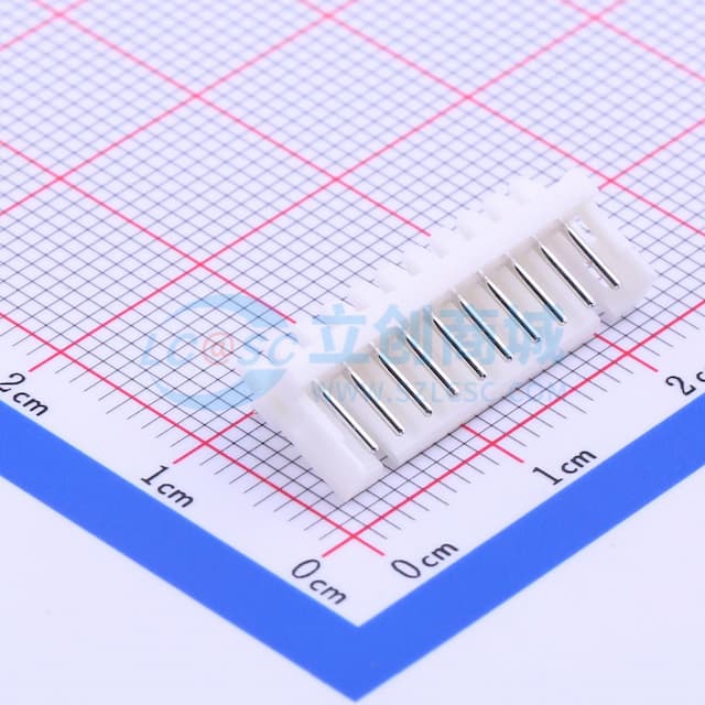 1x10P 间距:2mm 弯插 【插件】实物图