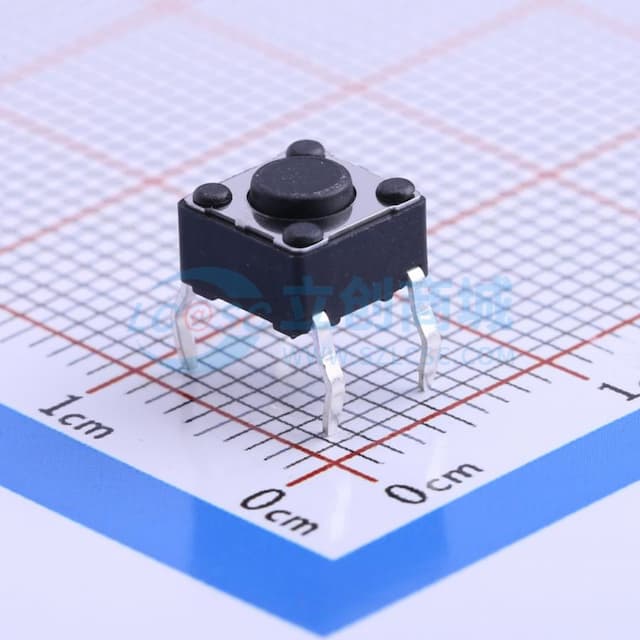 6.2*6.2*4.3mm 直插 轻触开关 【轻触】实物图