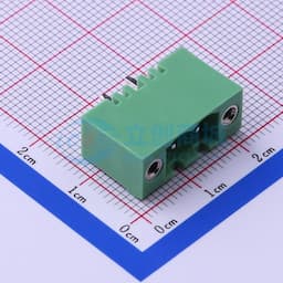 螺丝固定 1x2P 5.08mm 排数:1 每排P数:2 【插拔】缩略图