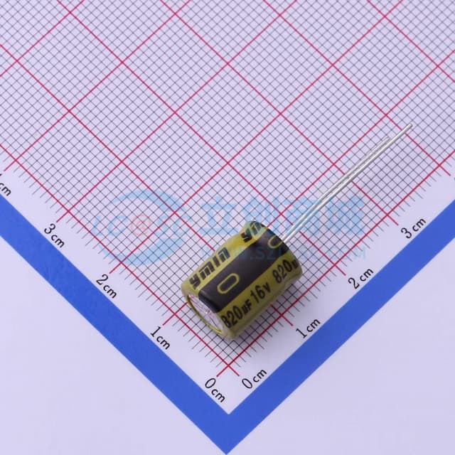 820uF ±20% 16V 【引线】实物图