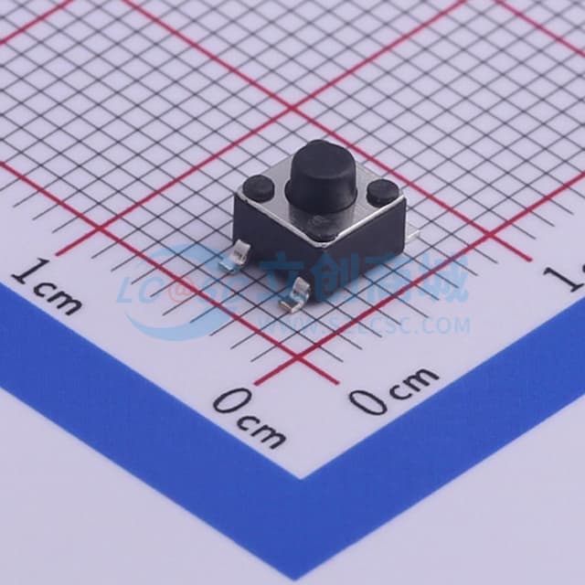 4.5*4.5*4.3mm 立贴 轻触开关实物图