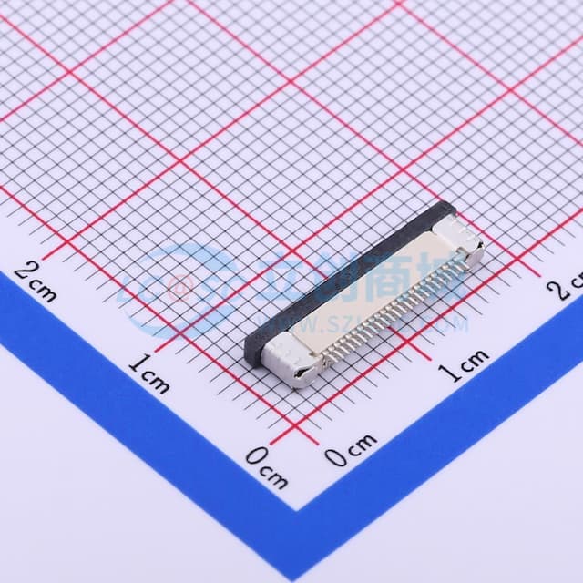 间距:0.5mm P数:24P 抽屉式 上接实物图
