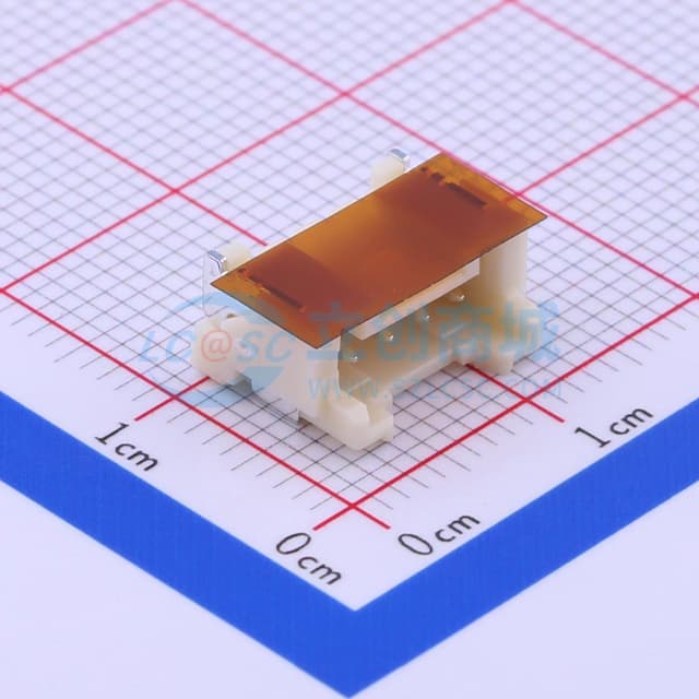 1x4P 间距:2mm 卧贴 系列:PA实物图
