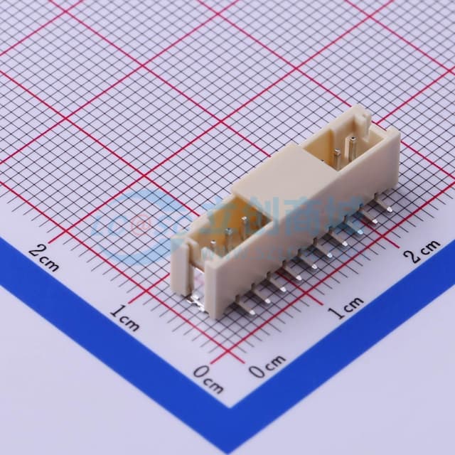 1x10P 间距:2mm 立贴 系列:PH实物图