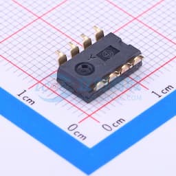 间距2.54mm 平拨,凹槽式 4位拨码开关缩略图