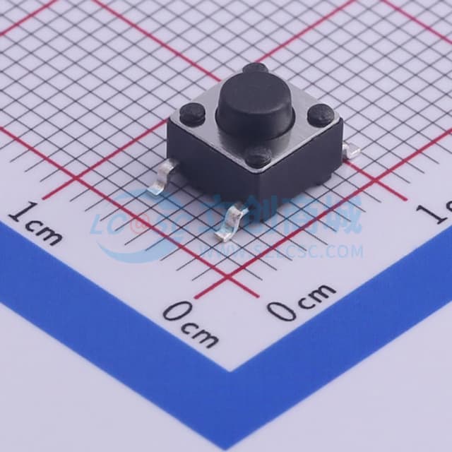 6*6*5mm 立贴 轻触开关实物图